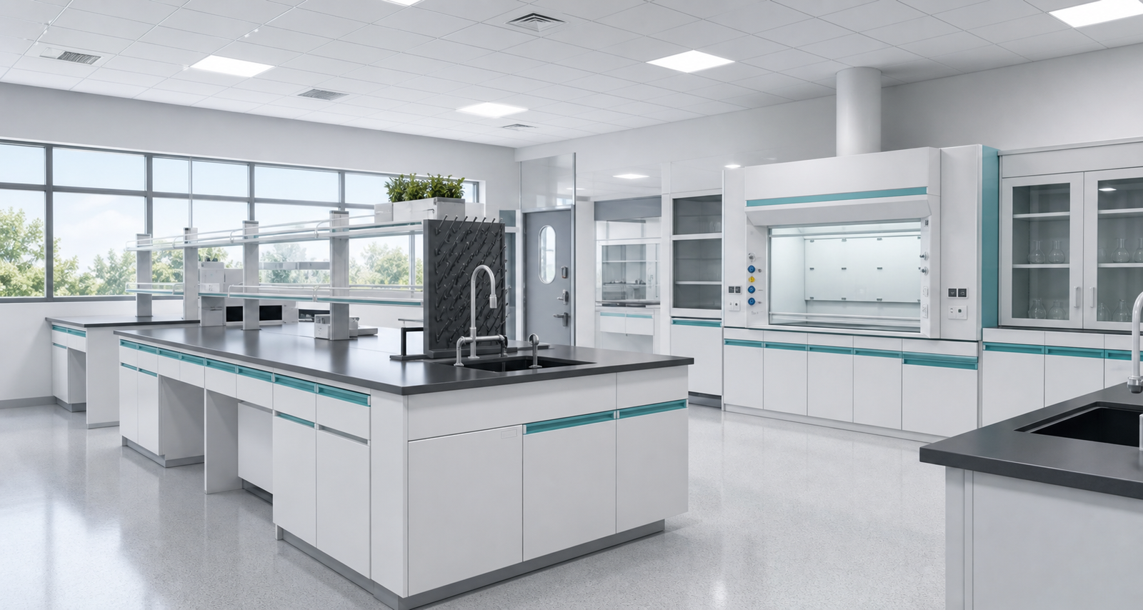 Laboratory fume hood and ventilation furniture solution