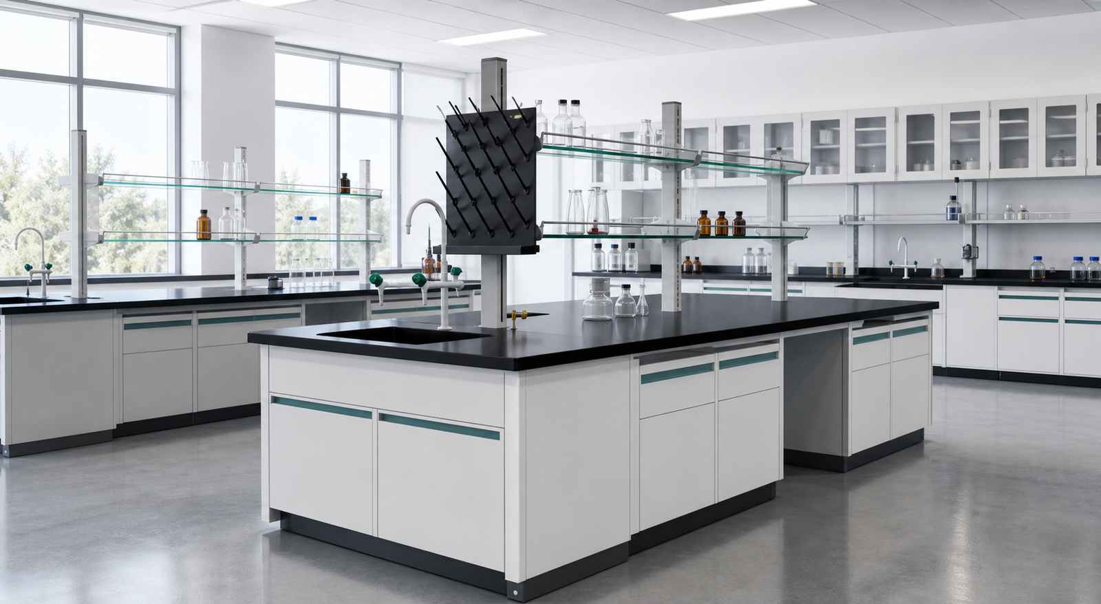 Safety storage cabinets for laboratories